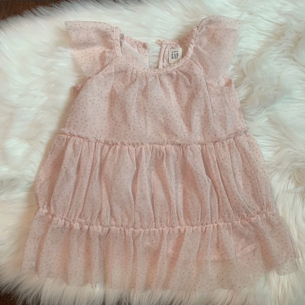 BUNDLE Little Girls Ruffle Dress, Purple Shorts